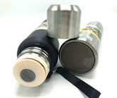 SAIBO Double Wall Sports Stainless Steel in Red and Silver Vacuum Cup Wit Push Down Button